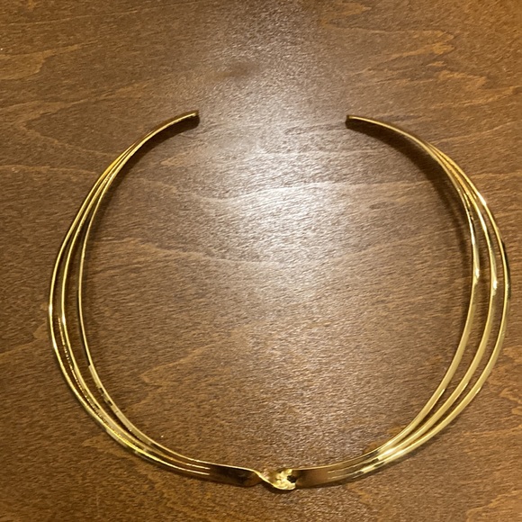 Gold Tone Choker Necklace - Picture 6 of 6